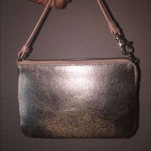 Gold Wallet Wristlet